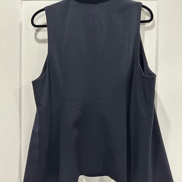 Ann Taylor navy blue vest size EUC - Picture 3 of 3